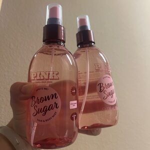 2 X VICTORIA'S SECRET PINK BROWN SUGAR Mist 8 floz